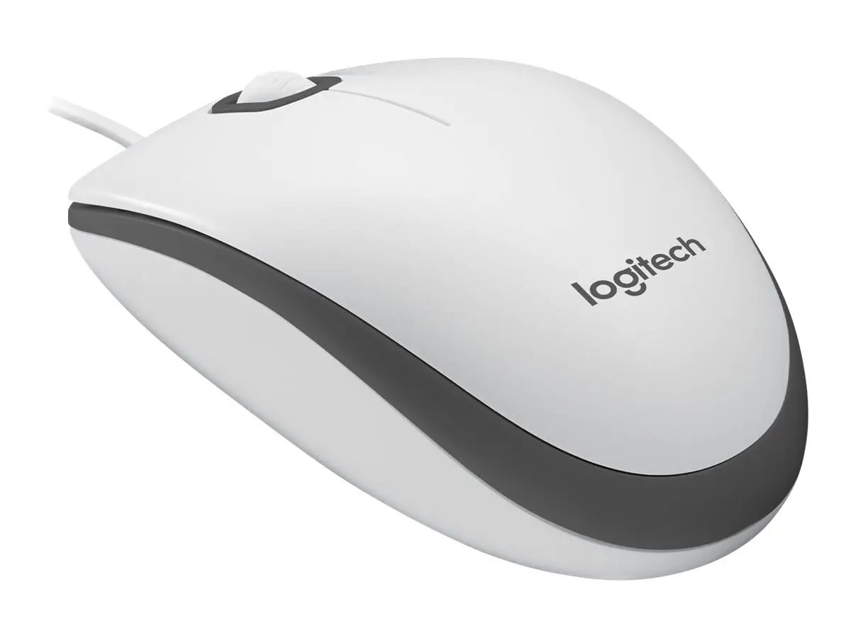 МИШКА LOGITECH M100 - Corded Mouse / Optical Tracking Sensor - Жична - White - PN 910-006764 - image 2