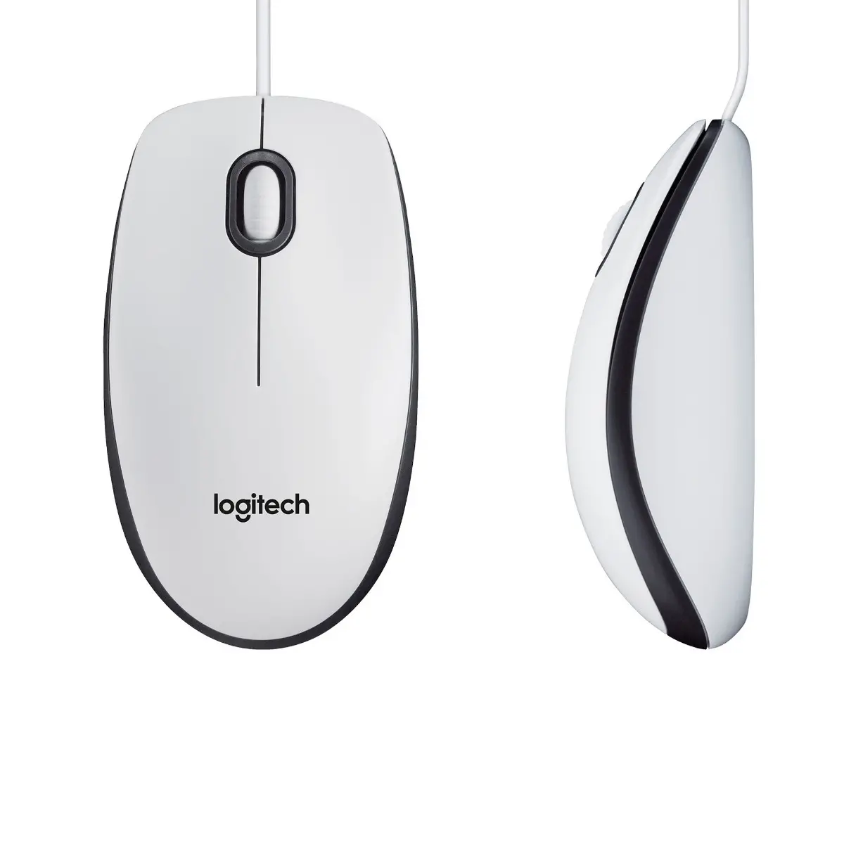 МИШКА LOGITECH M100 - Corded Mouse / Optical Tracking Sensor - Жична - White - PN 910-006764 - image 4