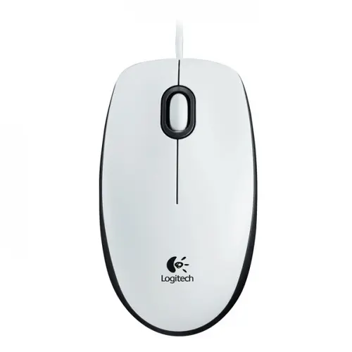ΠΟΝΤΙΚΙ LOGITECH M100 - Corded Mouse / Οπτικός αισθητήρας παρακολούθησης - Ενσύρματο - Λευκό - PN 910-006764 - 1