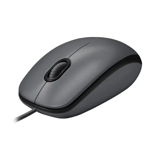 МИШКА LOGITECH M100 - Optical / Оптична, 1000dpi, USB - Жична - Anthrazit - PN 910-006652 - image 3