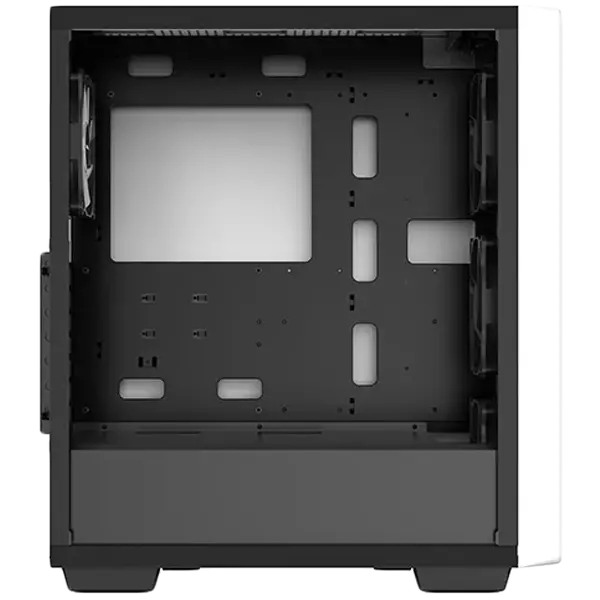 DeepCool CC560 WH V2, Mid Tower, Mini-ITX/Micro-ATX/ATX, 1xUSB3.0, 1xUSB2.0, 1xAudio, 4x120mm Pre-Installed LED Fans, Tempered Glass, Mesh Panel, White - image 2