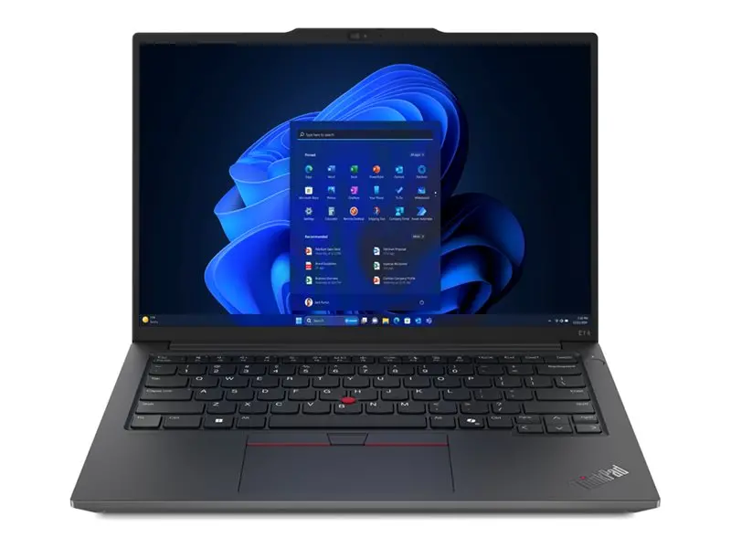 Лаптоп, Lenovo ThinkPad E14 G6 Intel Core Ultra 5 125U (up to 4.3GHz, 12MB), 16GB DDR5 5600, 512GB SSD, 14" WUXGA (1920x1200) IPS AG, Intel Graphics, FHD&IR Cam, Backlit KB, Black, WLAN, BT, 3 cell, FPR, DOS, 3Y Onsite