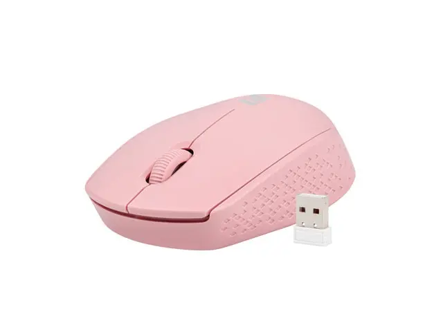 Mouse, Natec Stork Wireless 1600DPI Optic, Roz - image 2