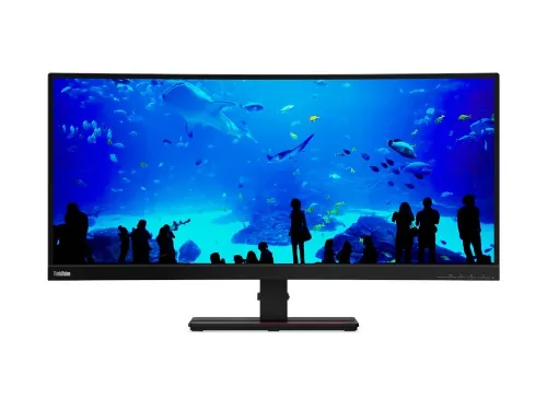 Монитор, Lenovo ThinkVision T34w-20 WQHD, Vertical Alignment, Curved, 21:9, 3440x1440, 17 ms, 350 nits, 3000:1, HDMI, DP, USB Type-C Gen1, Tilt, Swivel,Height Adjust Stand - image 1