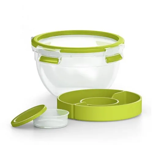 Кутия за съхранение, Tefal K3100112, CLIP&GO salad bowl rd 1.0L TEF - image 2