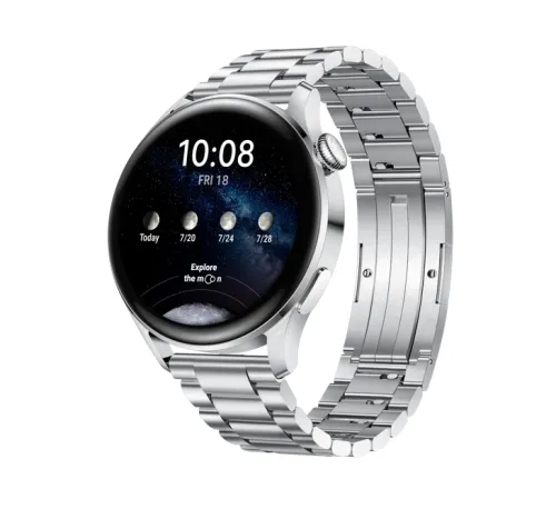 Часовник, Huawei Watch 3 Elite Galileo-L31E, 1.43", Amoled, 466x466, 2GB+16GB, BT(2.4 GHz, supports BT5.2 and BR+BLE), e-Sim*(If it's active in the operator), WR 5ATM, GPS, WiFi, Battery 450 mAh, Ultra-long battery life 14 days, Harmony OS, APP Galery, stainless - image 1