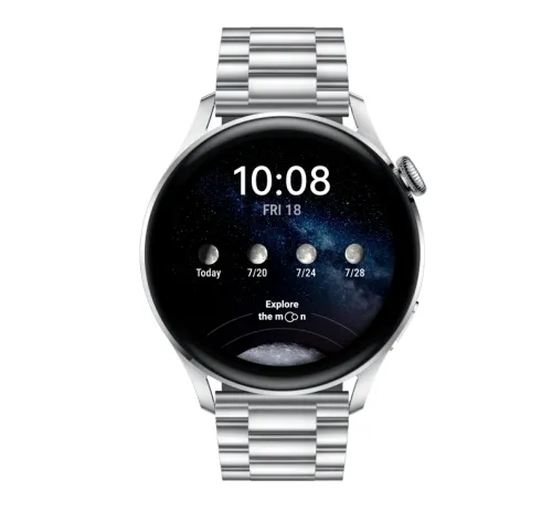 Часовник, Huawei Watch 3 Elite Galileo-L31E, 1.43", Amoled, 466x466, 2GB+16GB, BT(2.4 GHz, supports BT5.2 and BR+BLE), e-Sim*(If it's active in the operator), WR 5ATM, GPS, WiFi, Battery 450 mAh, Ultra-long battery life 14 days, Harmony OS, APP Galery, stainless - image 2