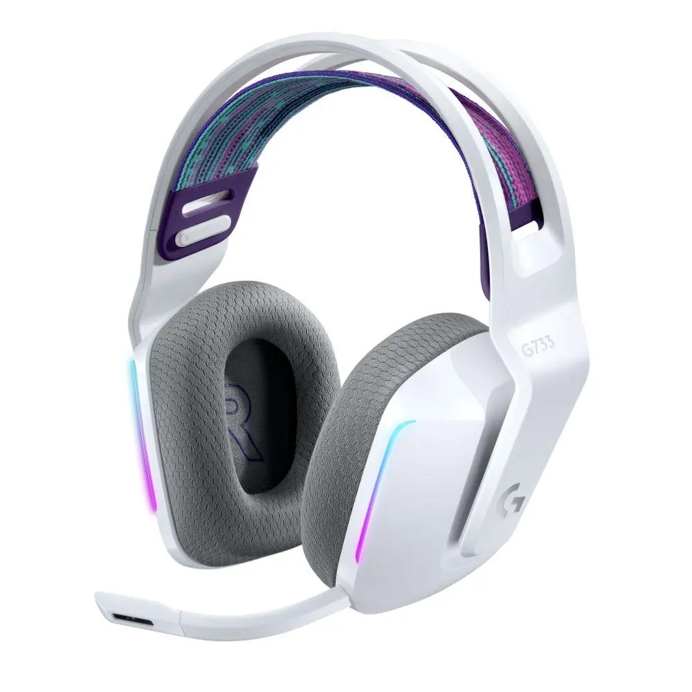 Ακουστικά, Logitech G733 Wireless Headset, Lightsync RGB, Lightspeed Wireless, PRO-G 40 mm Drivers, DTS Headphone:X 2.0 Surround, μικρόφωνο Blue