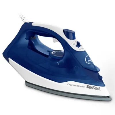 Σίδερο, Tefal FV2838E0, Express Steam, σκούρο μπλε&λευκό, 2400W, 40g/min, ώθηση ατμού 180g/min, AD, δεξαμενή νερού 270 ml, Κεραμική πλάκα - 1