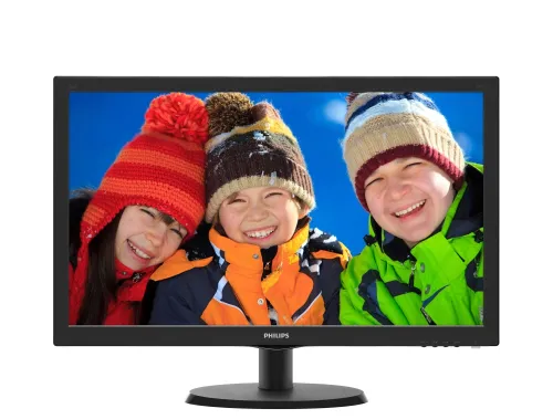 Монитор, Philips 223V5LHSB, 21.5" Wide TN LED, 5 ms, 10M:1 DCR, 250cd/m2, 1920x1080 FullHD, HDMI, Black