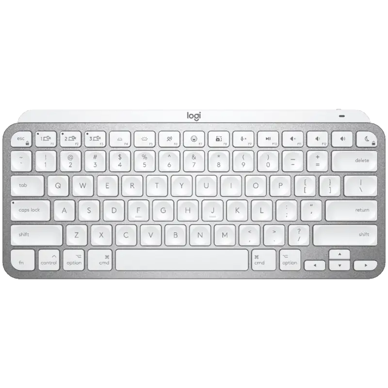 Tastatură, Logitech MX Keys Mini For Mac Tastatură wireless minimalistă iluminată - PALE GREY - US Intl - EMEA