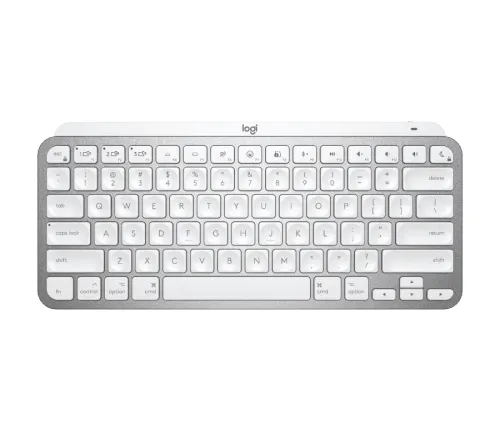 Клавиатура, Logitech MX Keys Mini For Mac Minimalist Wireless Illuminated Keyboard - PALE GREY - US Intl - EMEA