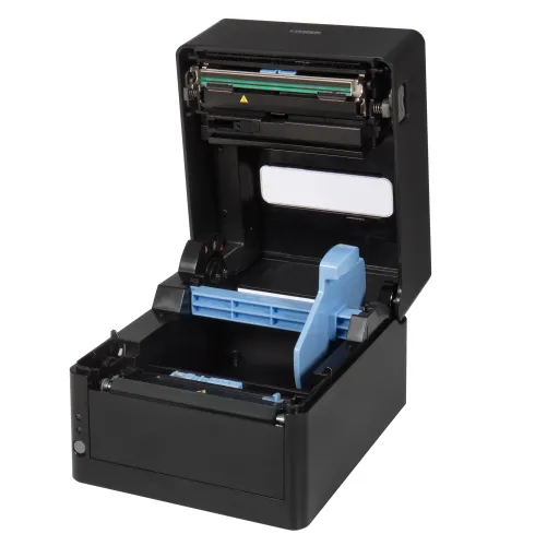 Етикетен принтер, Citizen Label Desktop printer CL-E300 Direct thermal Print Speed 200mm/s, Print Width(max.) 4"(104 mm)/ Media Width (min-max) 1"- 5"(25.4-118.1 mm)/ Roll Size(max) 5"(125 mm), Core Size 1" (25mm), Resol.203dpi/ Interface USB/RS-232/LAN EN Plug(EU) Black - image 5