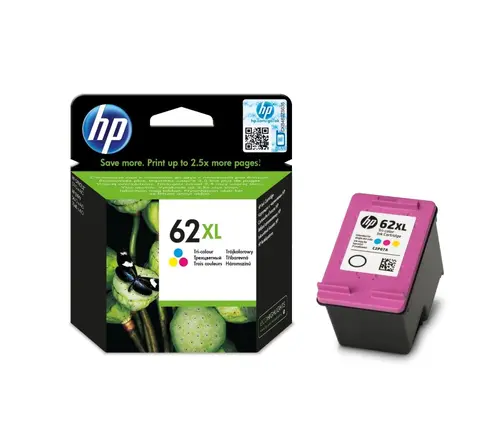 Αναλώσιμο, HP 62XL Υψηλής Απόδοσης Τρίχρωμο Original Κασέτα Μελανιού - 1