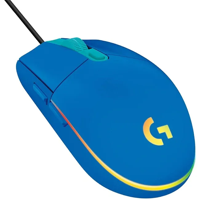 Мишка, Logitech G203 LIGHTSYNC Gaming Mouse - Blue - USB - N/A - EMEA - G203 LIGHTSYNC Gaming PC Group