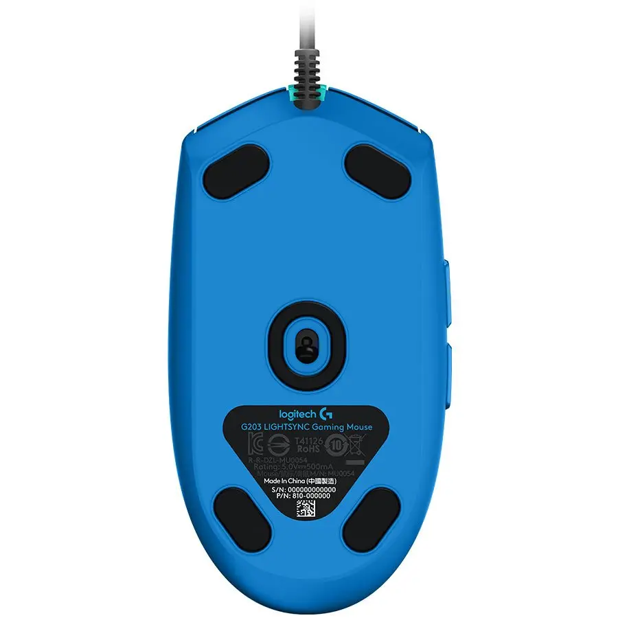 Мишка, Logitech G203 LIGHTSYNC Gaming Mouse - Blue - USB - N/A - EMEA - G203 LIGHTSYNC Gaming PC Group - image 3