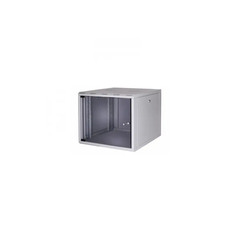 Ερμάριο επικοινωνιών, Formrack 19" Wall Mounted rack 9U SOHO 512/400mm, ύψος: 448mm, φέρουσα ικανότητα: 50kg., πόρτα από ψημένο γυαλί, 19" μπροστινές