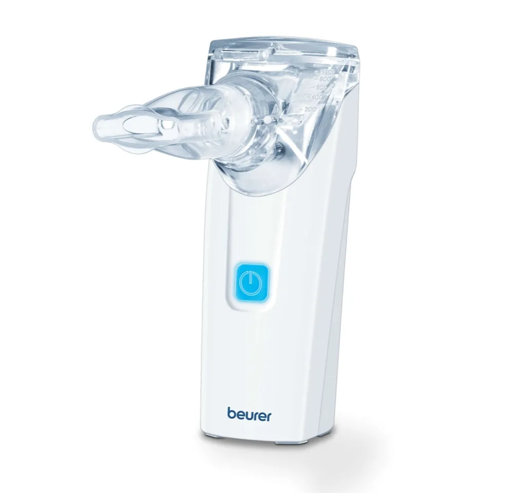 Инхалатор, Beurer IH 55 Nebuliser; vibrating membrane technology; mouth piece; adult and children masks; medical device; 45 ° pivoted; self-cleaning function; storage bag
