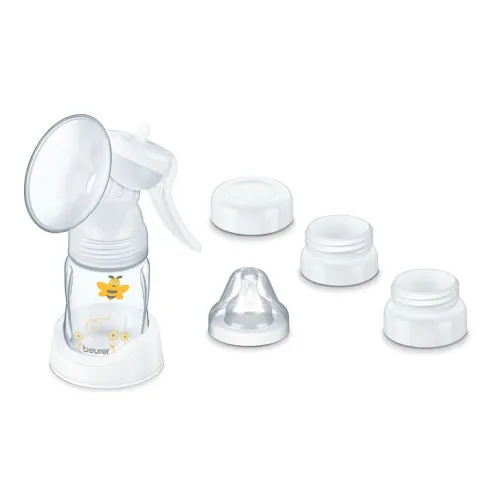 Помпа за кърма, Beurer BY 15 Manual breast pump, 2 pumping levels, 100% BPA free, adapter for Avent and Nuk bottles