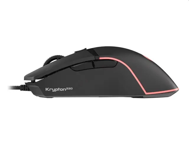 Ποντίκι, Genesis Gaming Krypton 220 RGB 6400 DPI Με Λογισμικό Μαύρο - image 3