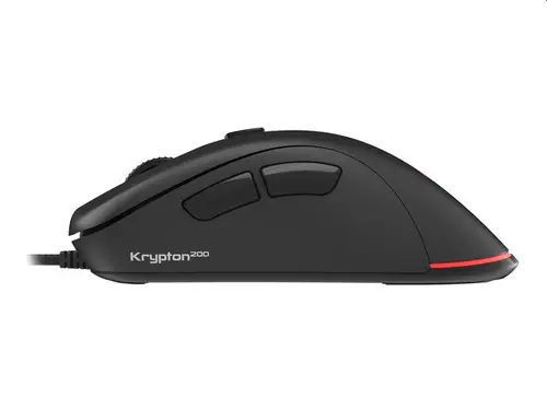 Mouse, Genesis Gaming Mouse Krypton 200 Silent Optical 6400 DPI cu software, negru - 5
