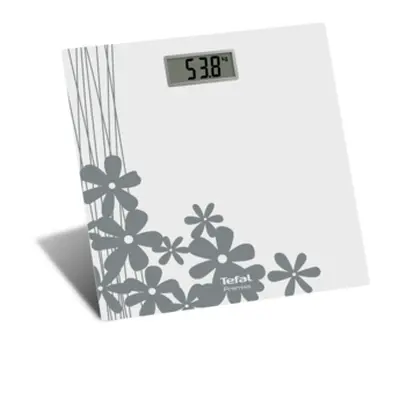 Везна, Tefal PP1430V0, Premiss Flower, glass platform (30x30x2cm), 150kg /100 g, display (65x28mm), 1 battery CR 2032 - image 1