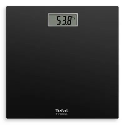 Везна, Tefal PP1400V0, Premiss Black, glass platform (30x30x2cm), 150kg /100 g, display (65x28mm), 1 battery CR 2032 - image 2