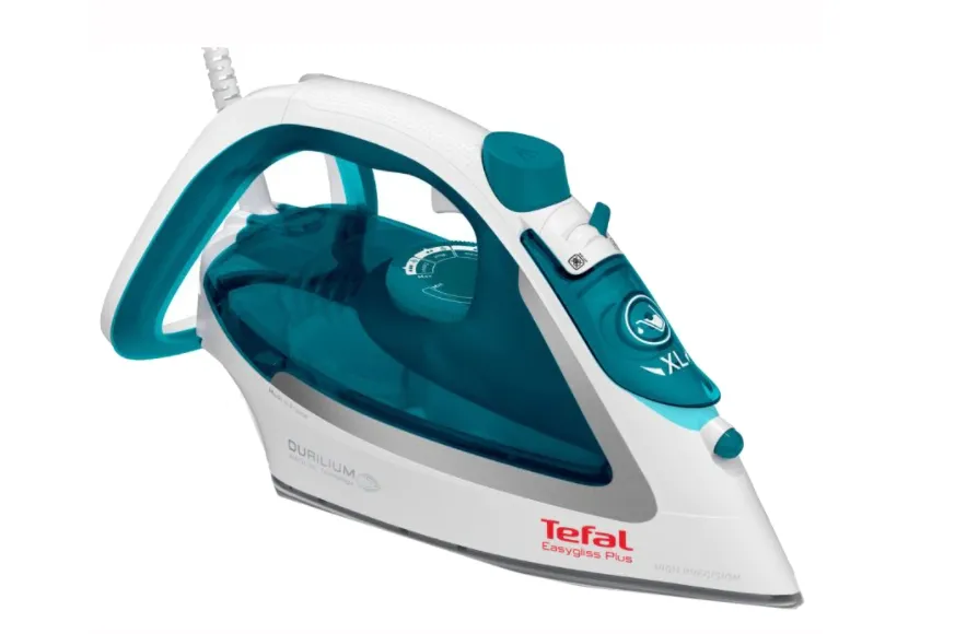 Ютия, Tefal FV5718E0, Easygliss Plus, light green, 2500W - 45g/min - shot 195g/min - Antidrip smart technology - water tank 270 ml - Durilium AirGlide