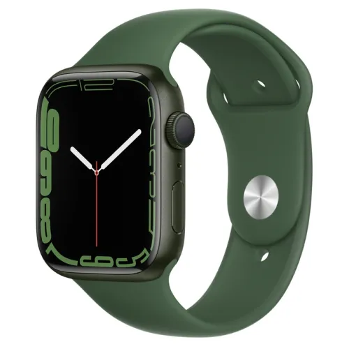 Часовник, Apple Watch Series 7 GPS, 45mm Green Aluminium Case with Clover Sport Band - Regular