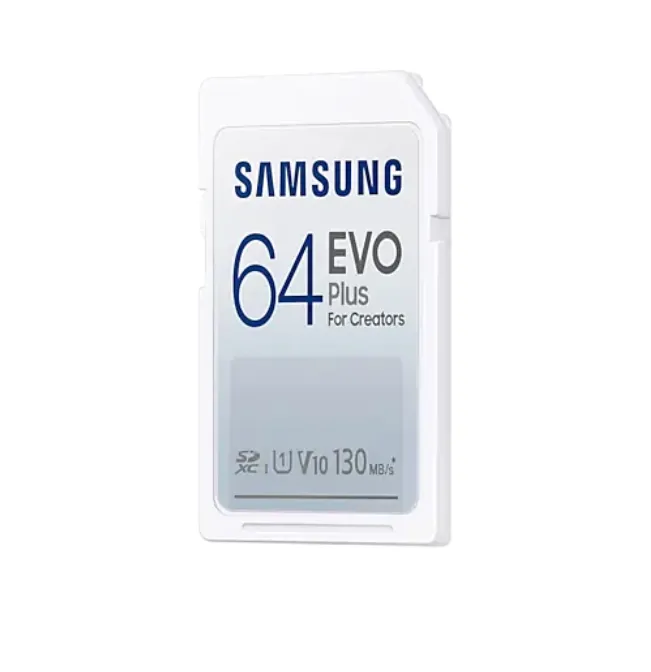Памет, Samsung 64GB SD Card EVO Plus, Class10, Transfer Speed up to 130MB/s - image 2