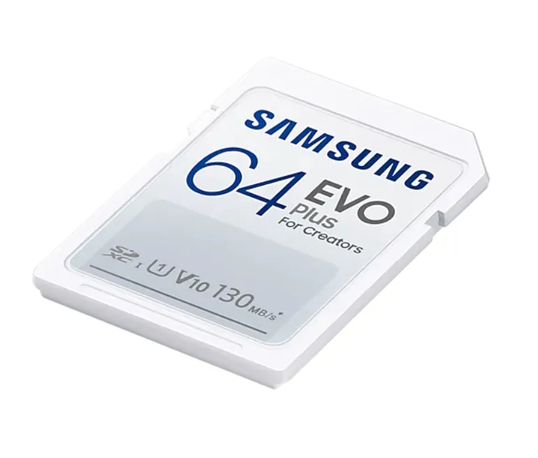 Памет, Samsung 64GB SD Card EVO Plus, Class10, Transfer Speed up to 130MB/s - image 3
