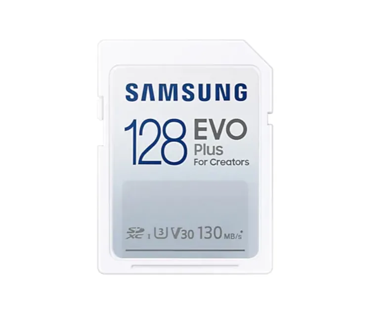 Памет, Samsung 128GB SD Card EVO Plus, Class10, Transfer Speed up to 130MB/s