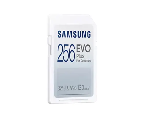 Памет, Samsung 256GB SD Card EVO Plus, Class10, Transfer Speed up to 130MB/s - image 1