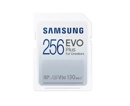 Памет, Samsung 256GB SD Card EVO Plus, Class10, Transfer Speed up to 130MB/s