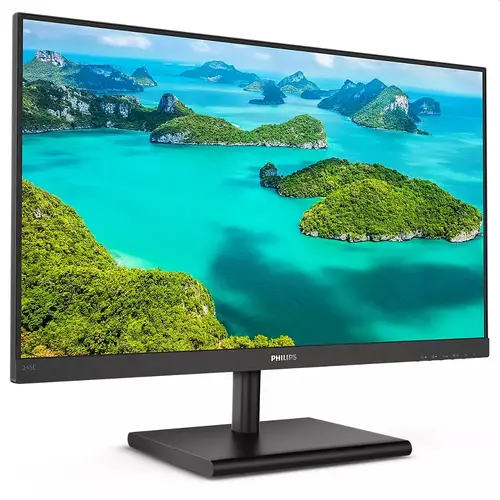 Монитор, Philips 245E1S/00, 23.8" IPS WLED, 2560x1440@75Hz, 4ms GtG, 250cd/m2, 1000:1, Mega Infinity DCR, FreeSync/Adaptive Sync, FlickerFree, Low Blue Mode, Tilt, D-SUB, HDMI, DP - image 1