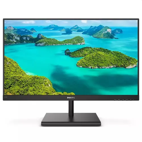 Монитор, Philips 245E1S/00, 23.8" IPS WLED, 2560x1440@75Hz, 4ms GtG, 250cd/m2, 1000:1, Mega Infinity DCR, FreeSync/Adaptive Sync, FlickerFree, Low Blue Mode, Tilt, D-SUB, HDMI, DP