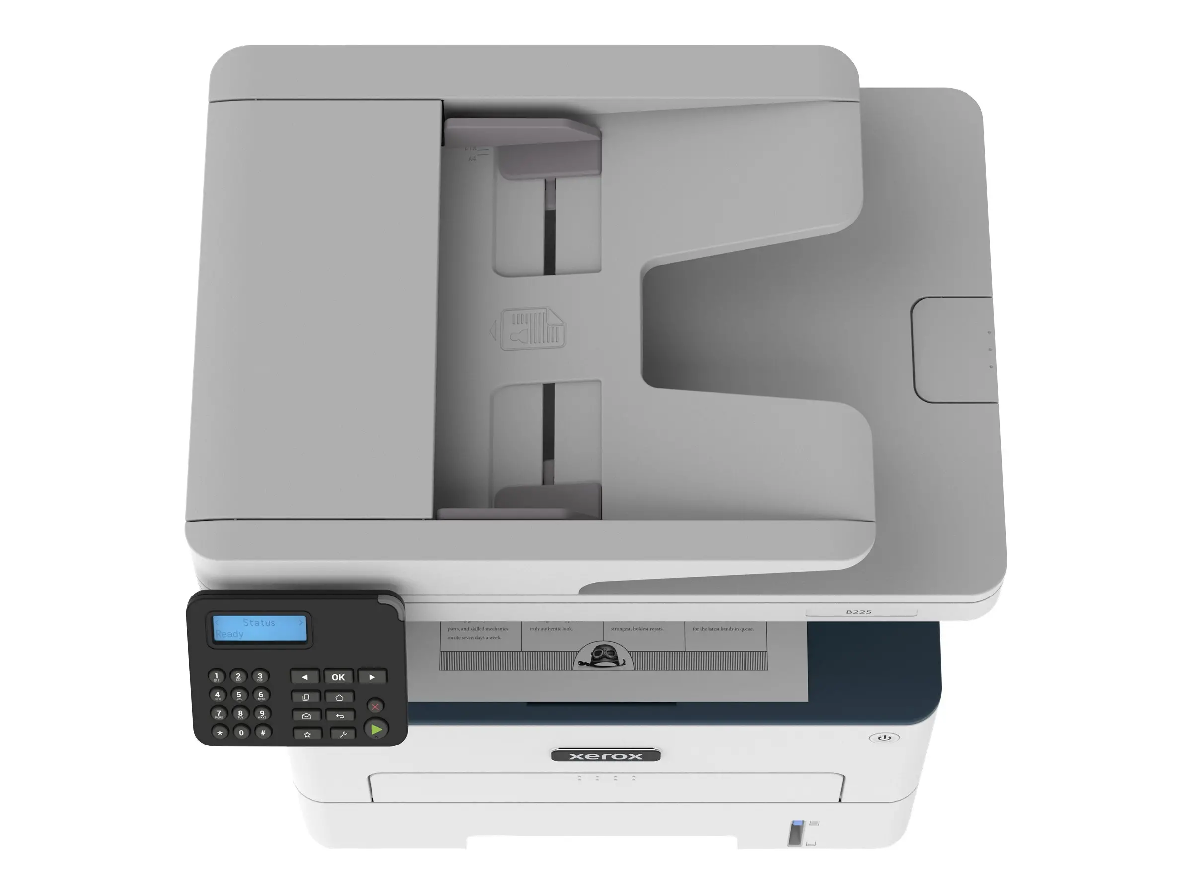 Лазерно многофункционално устройство, Xerox B225 A4 mono 3 in 1 MFP 34ppm. Duplex, Network, WiFi - image 4