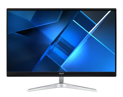 Настолен компютър - всичко в едно, Acer Veriton EZ2740G, 23.8" FHD AiO, Core i5-1135G7 (up to 4.20GHz, 8MB), 8GB DDR4 (up to 32GB), 512GB SSD, no DVD, Intel Iris Xe Graphics, HDMI, 2xUSB 3.2, USB 2.0, Card Reader, RJ-45, Cam., KBD& Mouse USB, Tilt, NO OS, 3Y Warranty