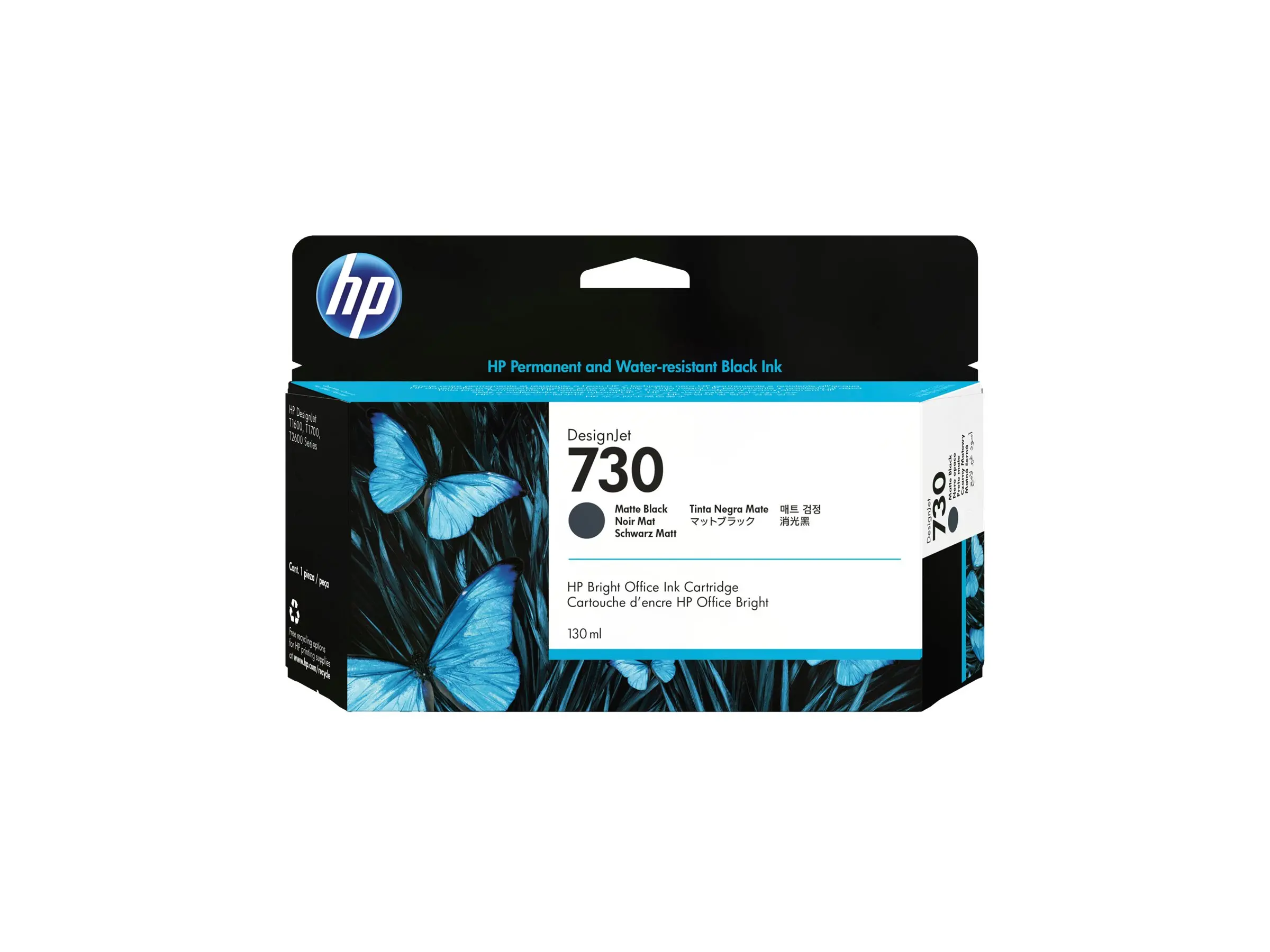 Консуматив, HP 730 130-ml Matte Black Ink Cartridge