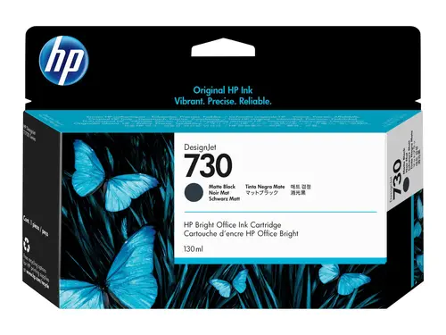 Консуматив, HP 730 130-ml Matte Black Ink Cartridge - image 1