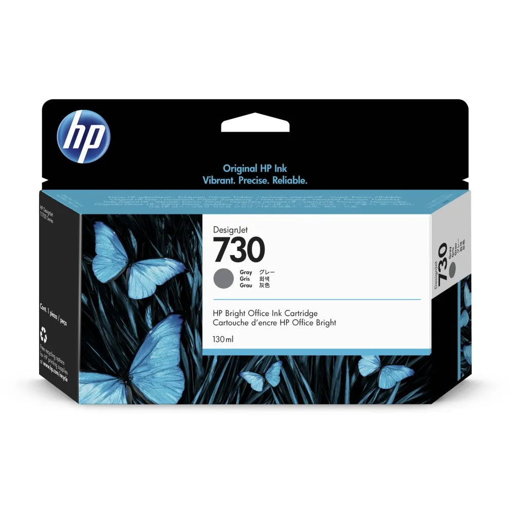 Консуматив, HP 730 130-ml Gray Ink Cartridge