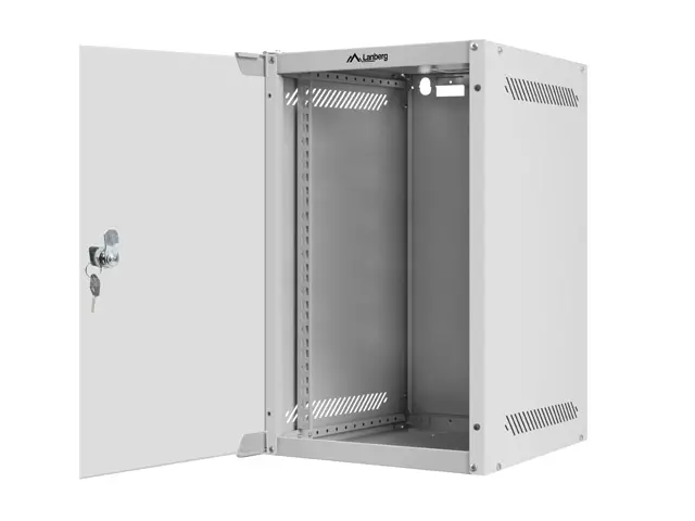 Ερμάριο επικοινωνιών, Lanberg rack cabinet 10'' wall-mount 9U / 280x310 for self-assembly (flat pack), γκρι - image 3