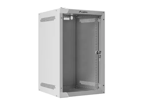Ερμάριο επικοινωνιών, Lanberg rack cabinet 10'' wall-mount 9U / 280x310 for self-assembly (flat pack), γκρι - 1