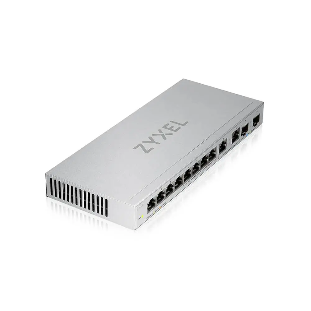 Комутатор, ZyXEL XGS1010-12, 8-Port Gigabit Unmanaged Switch with 2-Port 2.5G/2-Port SFP+ - image 1
