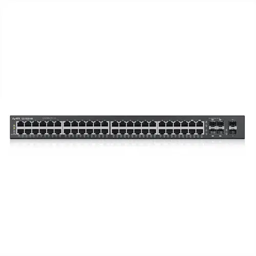 Комутатор, ZyXEL GS1920-48v2, 50 Port Smart Managed Switch 44x Gigabit Copper and 4x Gigabit dual pers., hybrid mode, standalone or NebulaFlex Cloud - image 2