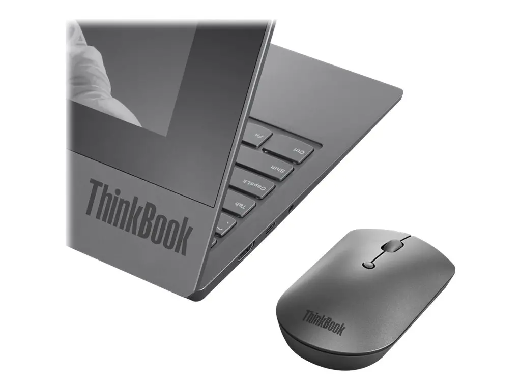 Mouse, Lenovo ThinkBook Bluetooth Silent Mouse - image 1