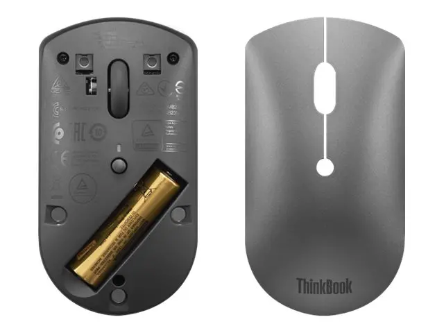 Mouse, Lenovo ThinkBook Bluetooth Silent Mouse - image 2
