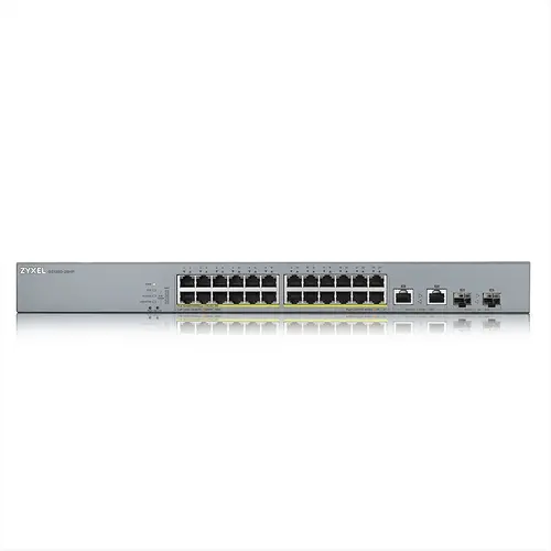 Комутатор, ZyXEL GS1350-26HP, 26 Port managed CCTV PoE switch, long range, 375W - image 1