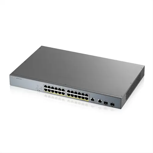 Комутатор, ZyXEL GS1350-26HP, 26 Port managed CCTV PoE switch, long range, 375W