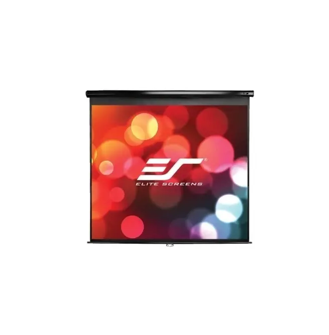 Екран, Elite Screen M113UWS1 Manual, 113" (1:1), 203.2 x 203.2 cm, Black